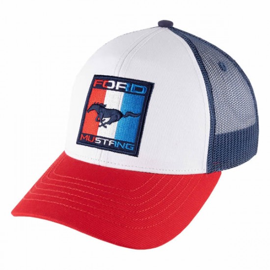 Ford Collection Mustang Cap Red/White/Blue